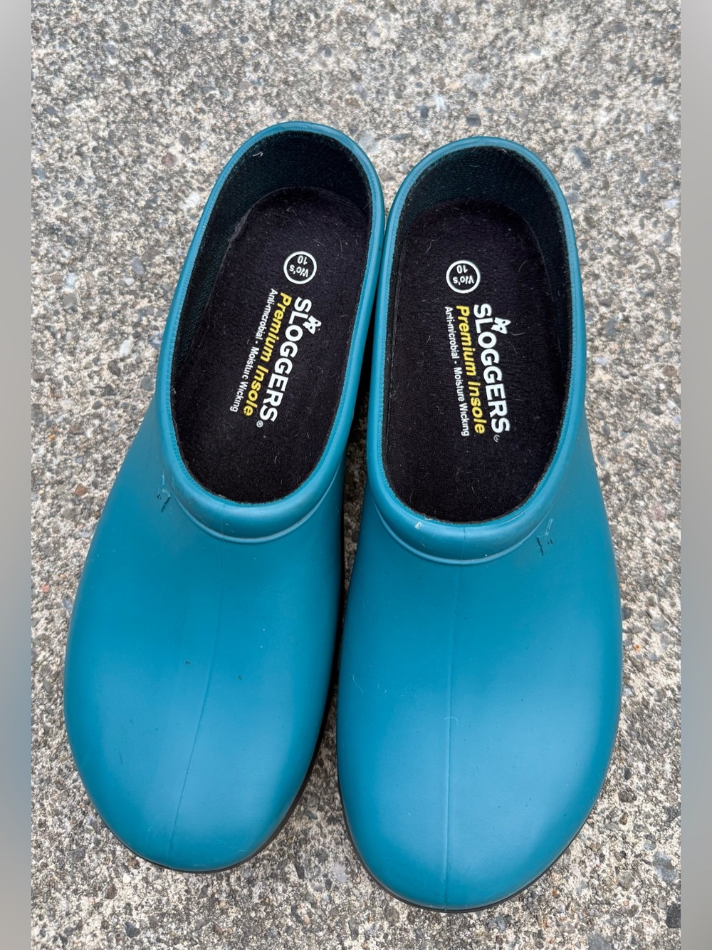 Sloggers Teal Waterproof Garden Clogs Slip-On Shoes Women’s Size 10 - Picture 8 of 10